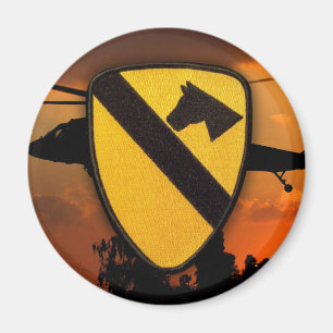 1st CD Cavalry Division Veterans Vets patch Gifts Magnet