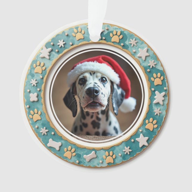 1st Christmas 2-sided Tinsel Tails Ornament (Front)