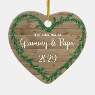 1st Christmas as Grammy Ceramic Tree Decoration