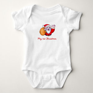 1st Christmas Baby Bodysuit