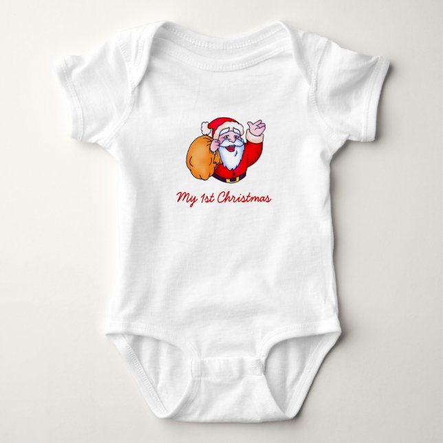 1st Christmas Baby Bodysuit (Front)