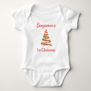 1st Christmas Baby Bodysuit