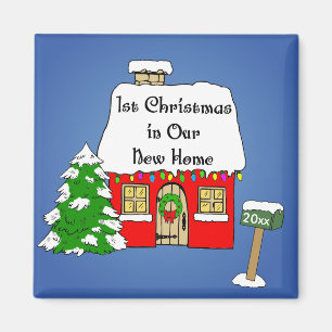 1st Christmas in our New Home Magnet