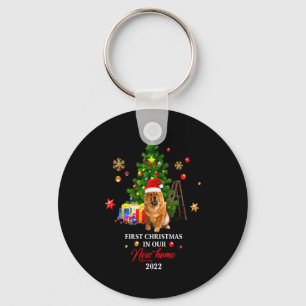 1st Christmas In Our New Home Xmas For Chow Chow T Key Ring
