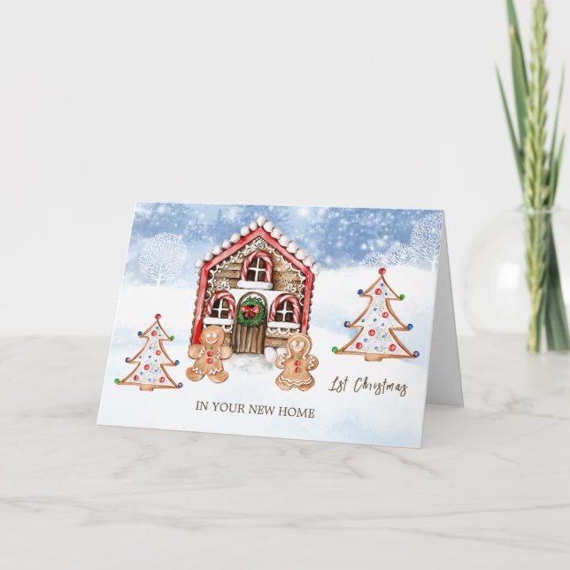 1st Christmas New Home Christmas Holiday Card (Front)