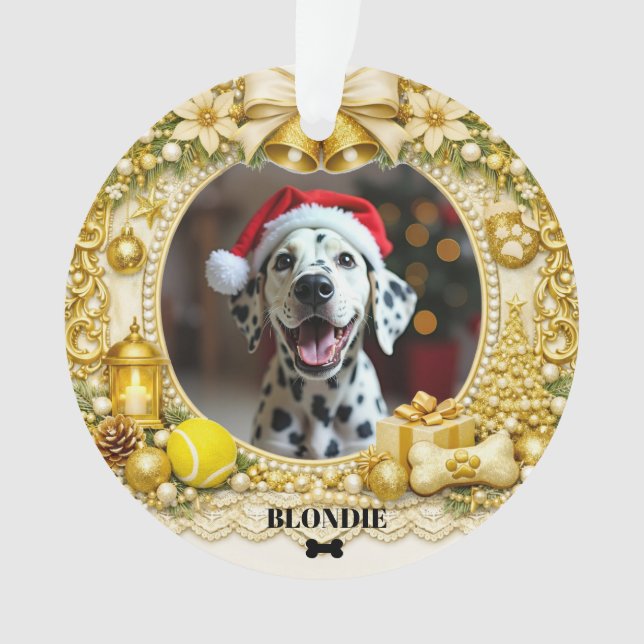 1st Christmas Paws & Presents First Christmas Ornament (Front)