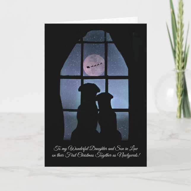 1st Christmas Together Daughter and Son In Law Holiday Card (Front)