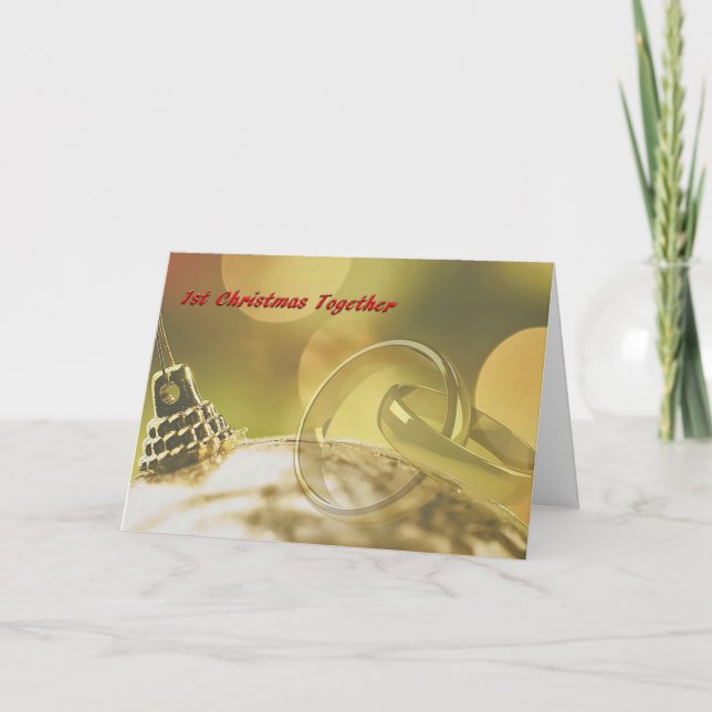 1st Christmas Together Holiday Card (Front)