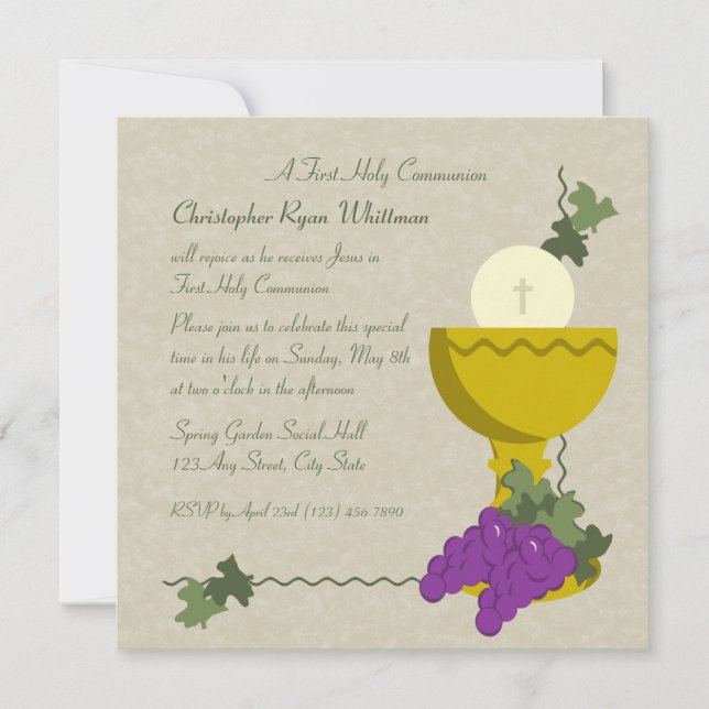 1st Communion Invitation (Front)