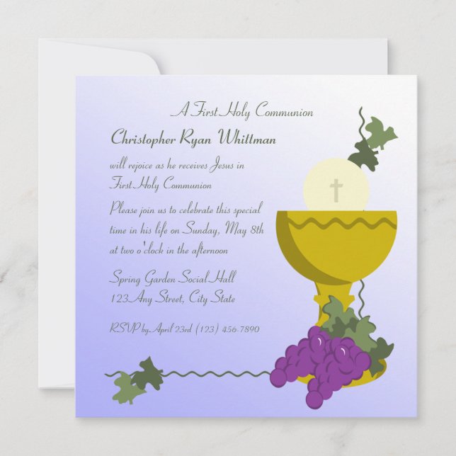 1st Communion Invitation (Front)