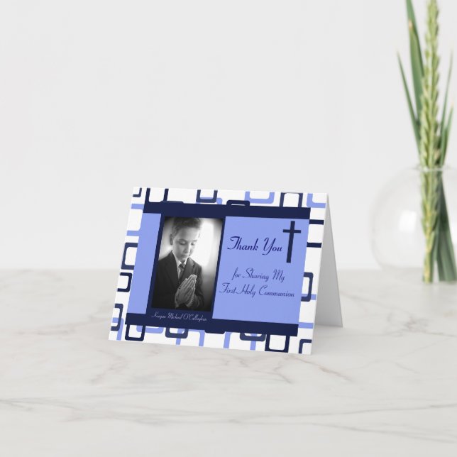 1st Communion Thank You - Boy (Front)