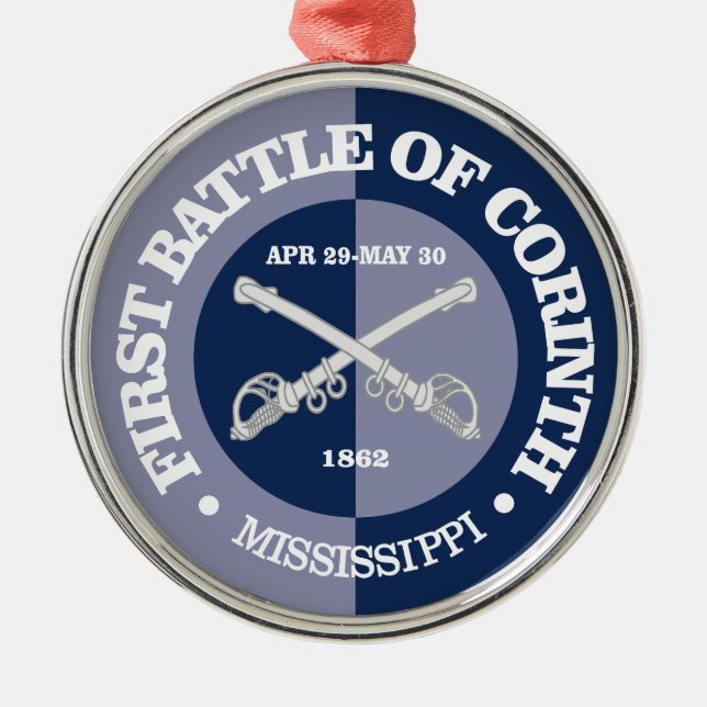 1st Corinth (B&G) Metal Tree Decoration (Front)