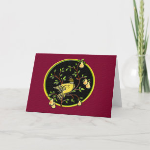 1st Day of Christmas Card (Red/Blank)