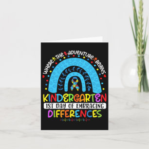 1st Day Of Embracing Differences Kindergarten Auti Card