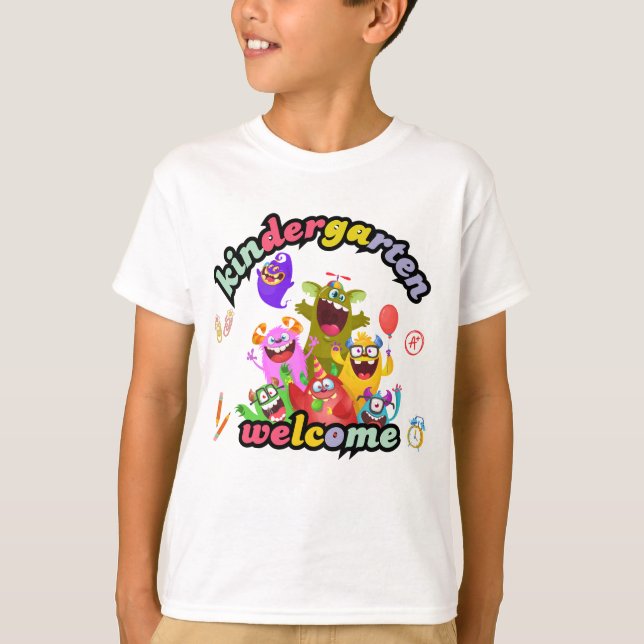 1st day of kindergarten shirt (Front)