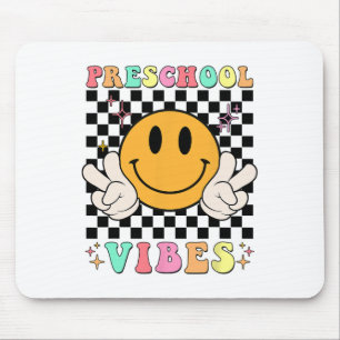 1st Day Of School Preschool Vibes Fun Teacher Nurs Mouse Pad