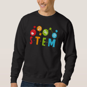 1st Day of School STEM Teacher Boys Girls Kids Sci Sweatshirt