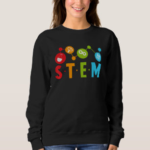 1st Day of School STEM Teacher Boys Girls Kids Sci Sweatshirt