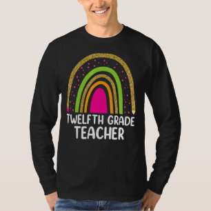 1st Day Of Twelfth Grade  Back School Teacher Rain T-Shirt