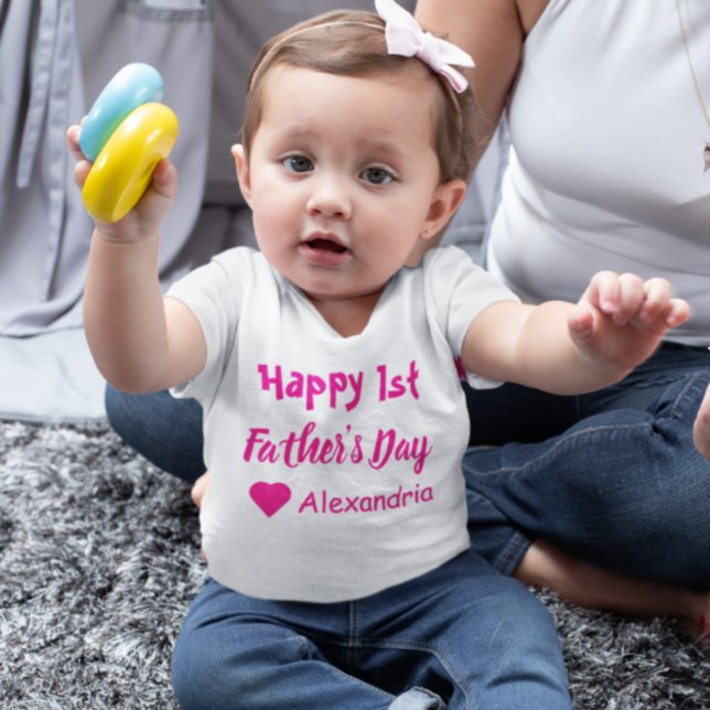 1st Father's Day Baby T-Shirt (Creator Uploaded)