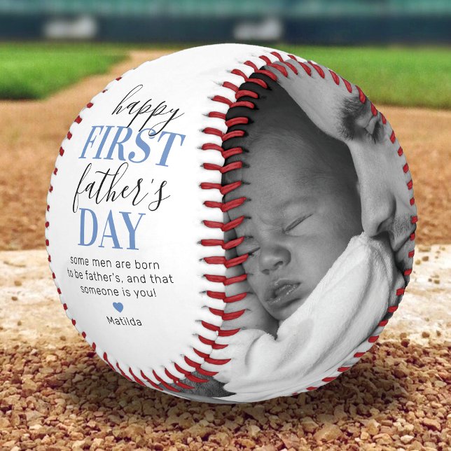 1st Father's Day Photo Baseball (Creator Uploaded)