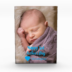 1st Father's Day Photo Block