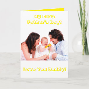 1st Father's Day Tie...ed Together Photo Card