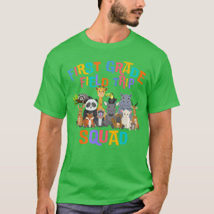 1st First Grade Field Day Trip Squad 2025 Funny Zo T-Shirt