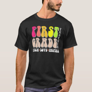 1st First Grade Teacher Teach Love Inspire Back To T-Shirt