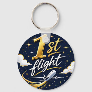 1st flight aeroplane key ring