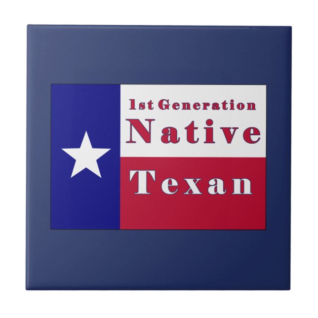 1st Generation Native Texan Flag Tile (Front)