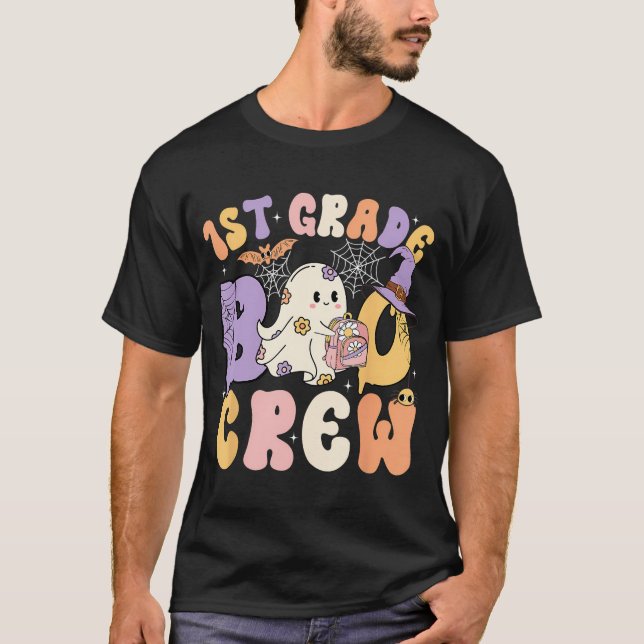 1st Grade Boo Crew First Grade Halloween Costume T T-Shirt (Front)