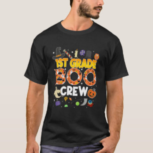 1st Grade Boo Crew First Grade Halloween Student T-Shirt