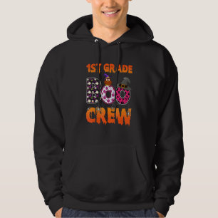 1st Grade Boo Crew First Grade Teacher Student Hal Hoodie