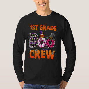 1st Grade Boo Crew First Grade Teacher Student Hal T-Shirt
