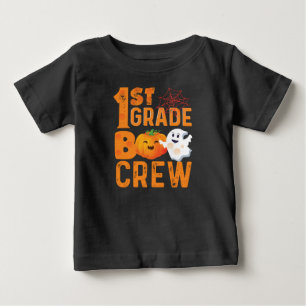 1st Grade Boo Crew Halloween Cute Pumpkin Baby T-Shirt