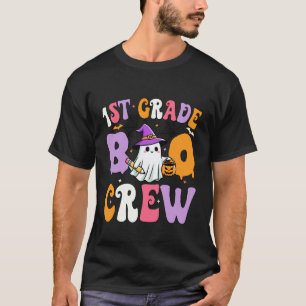 1st Grade Boo Crew Spooky First Grade Halloween Te T-Shirt