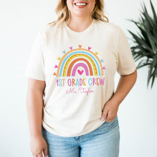 1st Grade Crew Teacher Back to School Custom T-Shirt