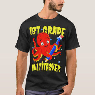 1st Grade Cute Octopus First Grader School Kids T-Shirt