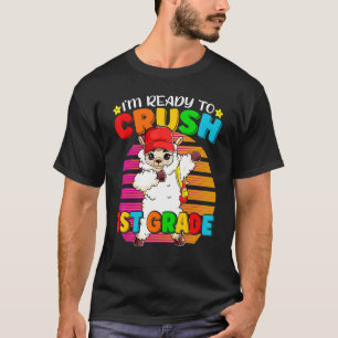 1st Grade Dabbing Llama Back To School Backpack G T-Shirt