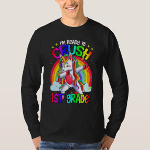 1st Grade Dabbing Unicorn Back To School I'm Ready T-Shirt