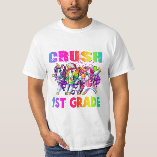 1st Grade Dabbing Unicorn T-Shirt (Front)