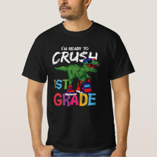 1st Grade Dinosaur Back to School Student Gift  T-Shirt
