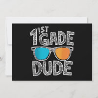 1st Grade Dude Back To School First Grade Student
