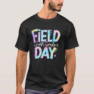 1st Grade Field Day 2025 Let The Games Begin Kids  T-Shirt