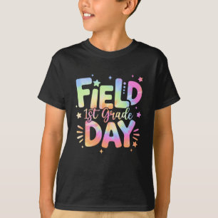 1st Grade Field Day 2025 Let The Games Begin Kids T-Shirt