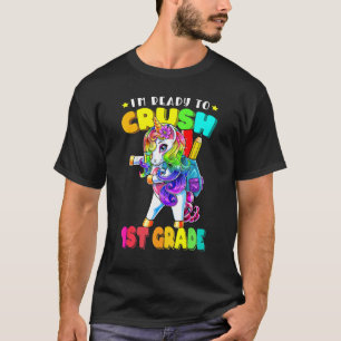 1st Grade Floss Dance Unicorn Back To School Girls T-Shirt