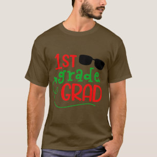 1st grade grad Basic Dark T-Shirt