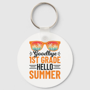 1st Grade Hello Summer 3  Key Ring