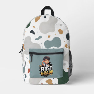 1st Grade Kid Gift Printed Backpack